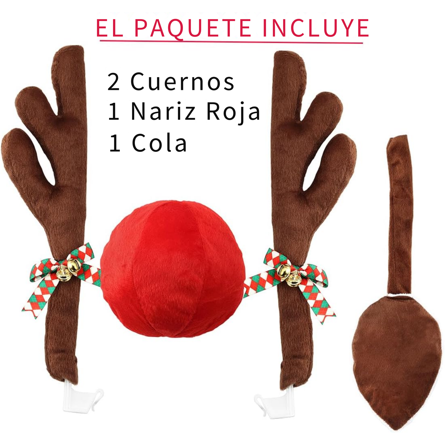 Decoración Ciervo navideño para coche